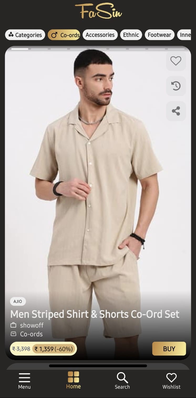 Fasin Fashion App Preview